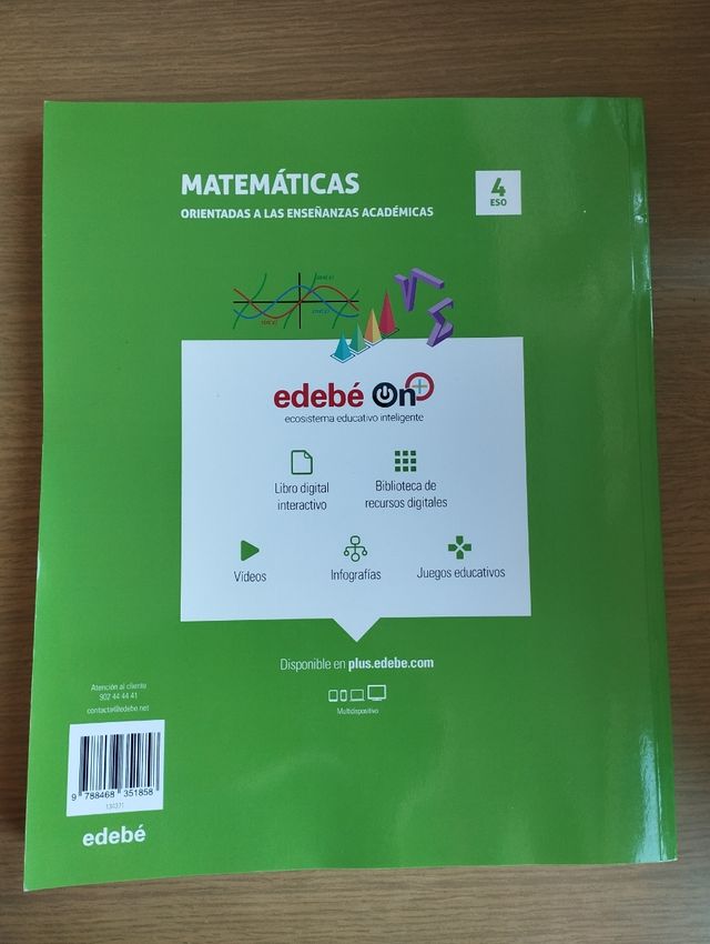 MATEMÁTICAS 4 eso edebe