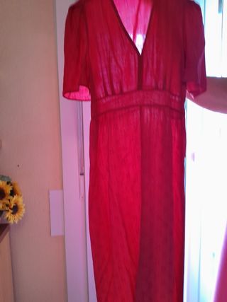 Vestido rojo mujer - Largo