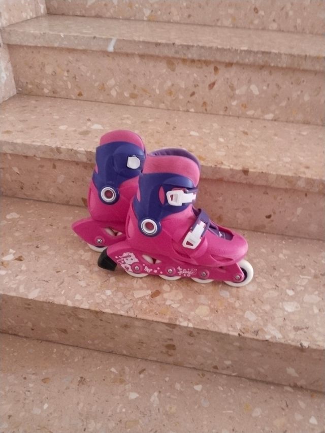 Patines niña - Rosa y Morado