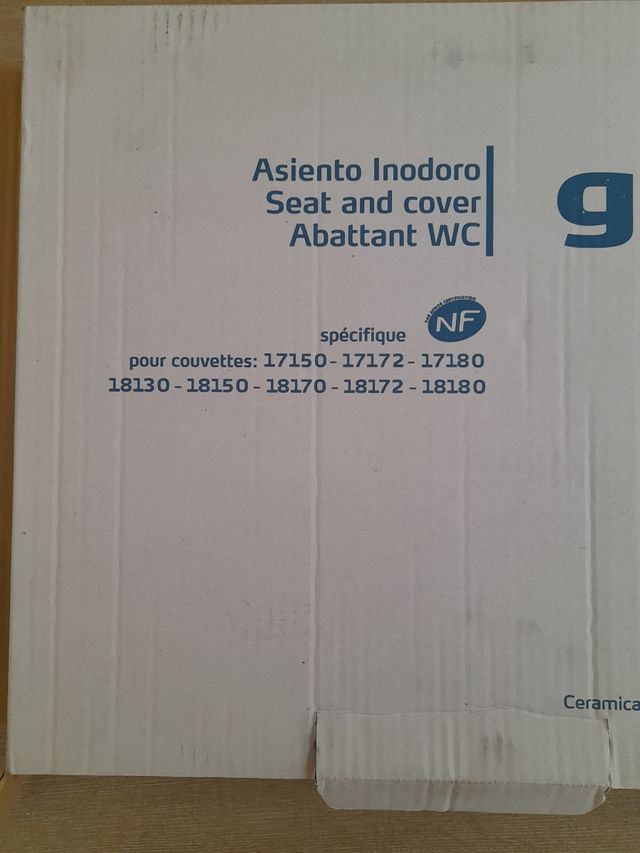 Asiento inodoro Gala Marina, blanco, para piezas