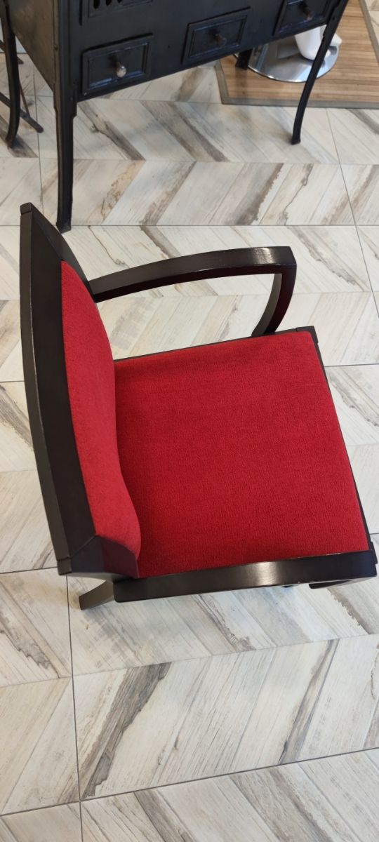 Silla madera roja - marrón