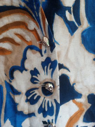 Vestido Zara azul estampado