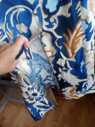 Vestido Zara azul estampado