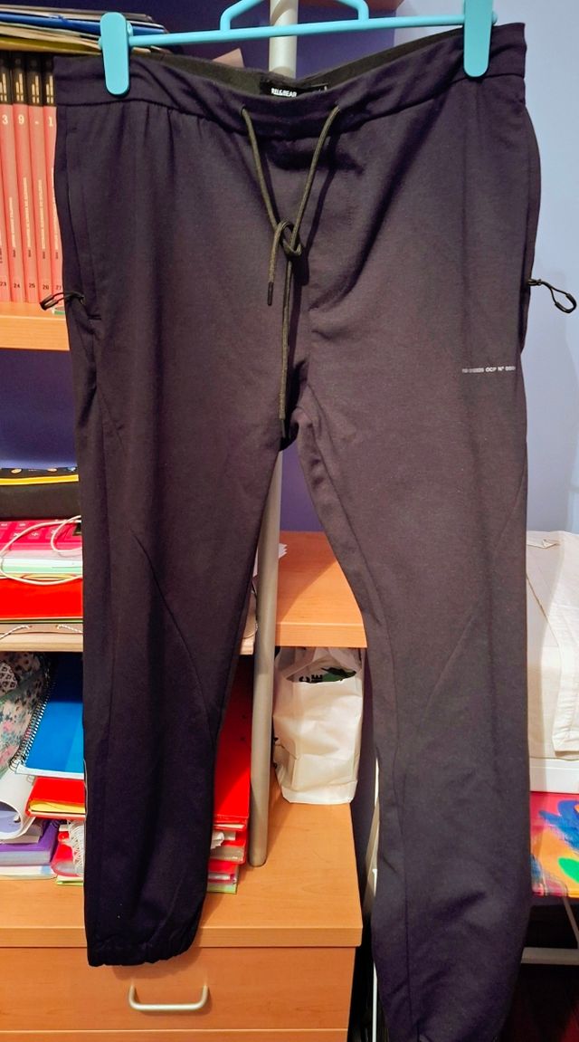 Pantaloni sportivi neri Pull&Bear