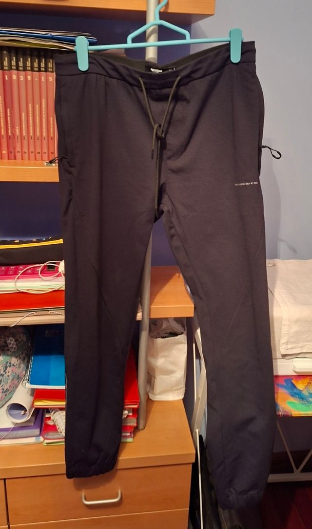 Pantaloni sportivi neri Pull&Bear