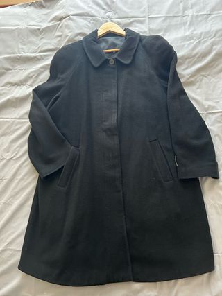 Abrigo negro mujer talla L