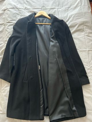 Abrigo negro mujer talla L