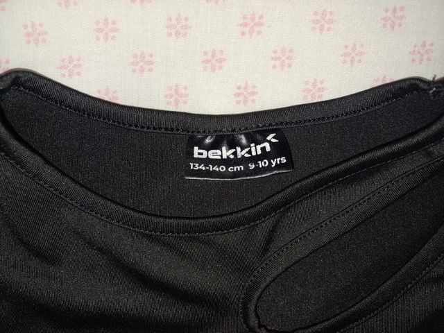 Top Bekkini deportivo negro - Talla S