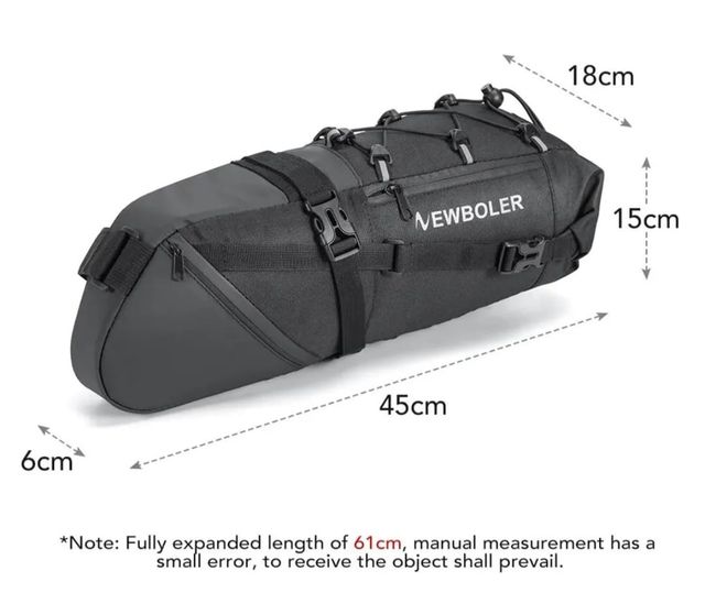 Alforja sillín bicicleta gravel bikepacking nueva