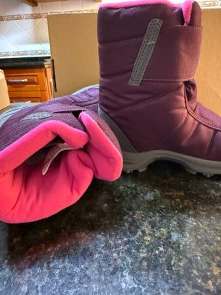 Botas nieve niña - Rosa y Morada