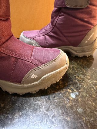 Botas nieve niña - Rosa y Morada