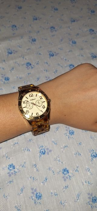 Reloj Ambition's dorado y marrón