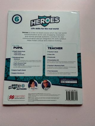 Libro inglés 6 primaria héroes 