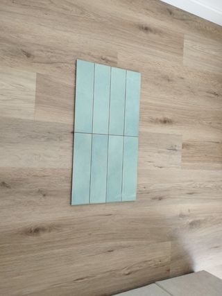 Azulejos verde agua 60x30cm - Baño