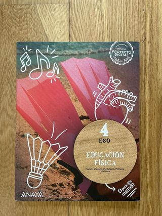 Libro texto educación física 4 eso Anaya 