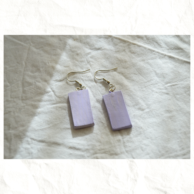 Pendientes arcilla morada