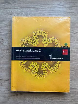 Libro Matemáticas I 1ºBachillerato Savia SM