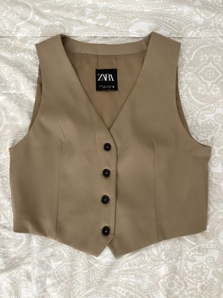 Chaleco Zara beige - Sastre