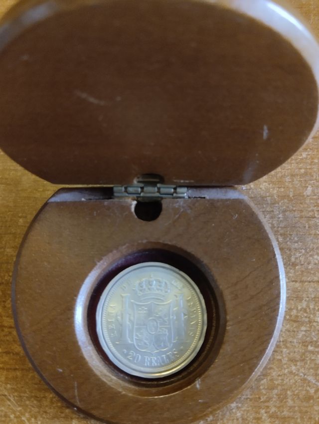 Moneda Plata Isabel II 1856