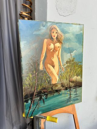 Dipinto olio su tela - Figura femminile