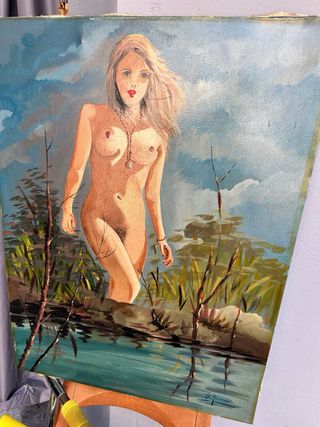 Dipinto olio su tela - Figura femminile