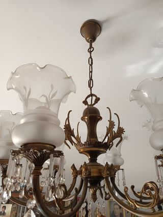 Lampara techo vintage 6 luces