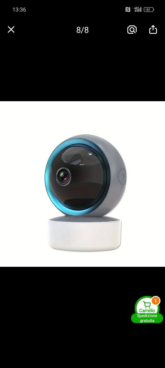 Telecamera Wifi Sicurezza Smart Home mobile NUOVA