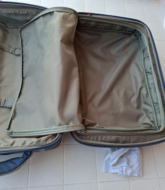 Valigia Trolley medio blu-grigio