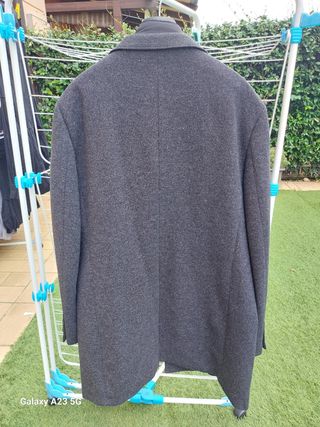 Cappotto grigio 3/4 con interno taglia 58