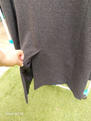 Cappotto grigio 3/4 con interno taglia 58
