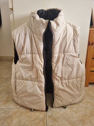 Armilla acolchada beige
