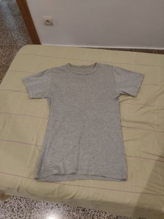 Camiseta gris manga corta M