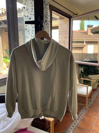 Chaqueta con capucha Shein verde