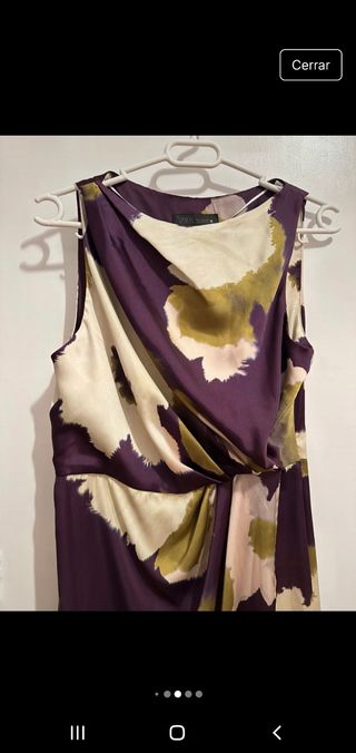 Vestido midi Zara estampado flores