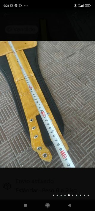Cinturón lumbar cuero con hebillas