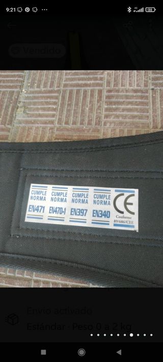 Cinturón lumbar cuero con hebillas