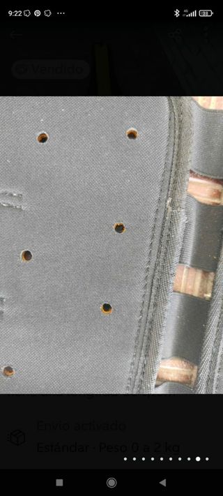 Cinturón lumbar cuero con hebillas