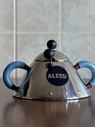 Set bollitore e zuccheriera Alessi 