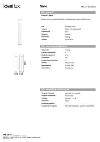 Lampada da giardino - Luce esterna