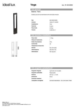 Lampada da giardino - Luce esterna