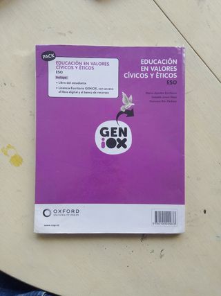 Educación en Valores Cívicos y Éticos ESO. Libr...