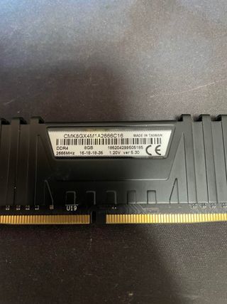 RAM Corsair Vengeance LPX DDR4 2666 MHz 8Gb