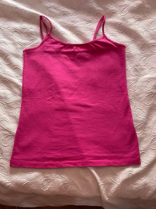 Camiseta tirantes rosa