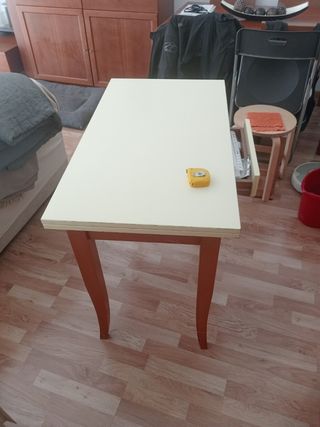 Mesa plegable madera - beige