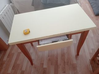 Mesa plegable madera - beige