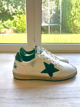 Golden Goose Ballstar Zapatillas - Verde/Blanco