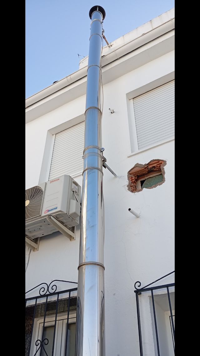 Tubo chimenea acero inoxidable 