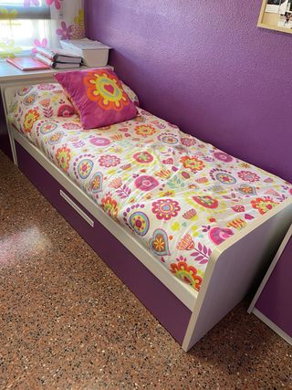 Cama nido y escritorio con cajones incluidos