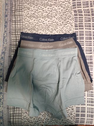 3 Calzoncillos Calvin Klein - Azul & Gris
