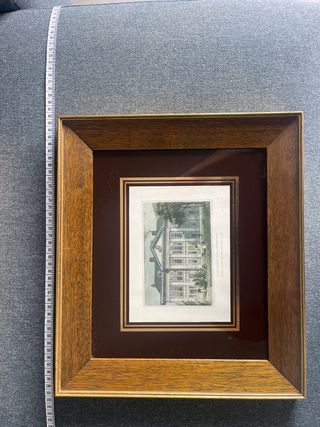 Grabado antiguo: Casa histórica